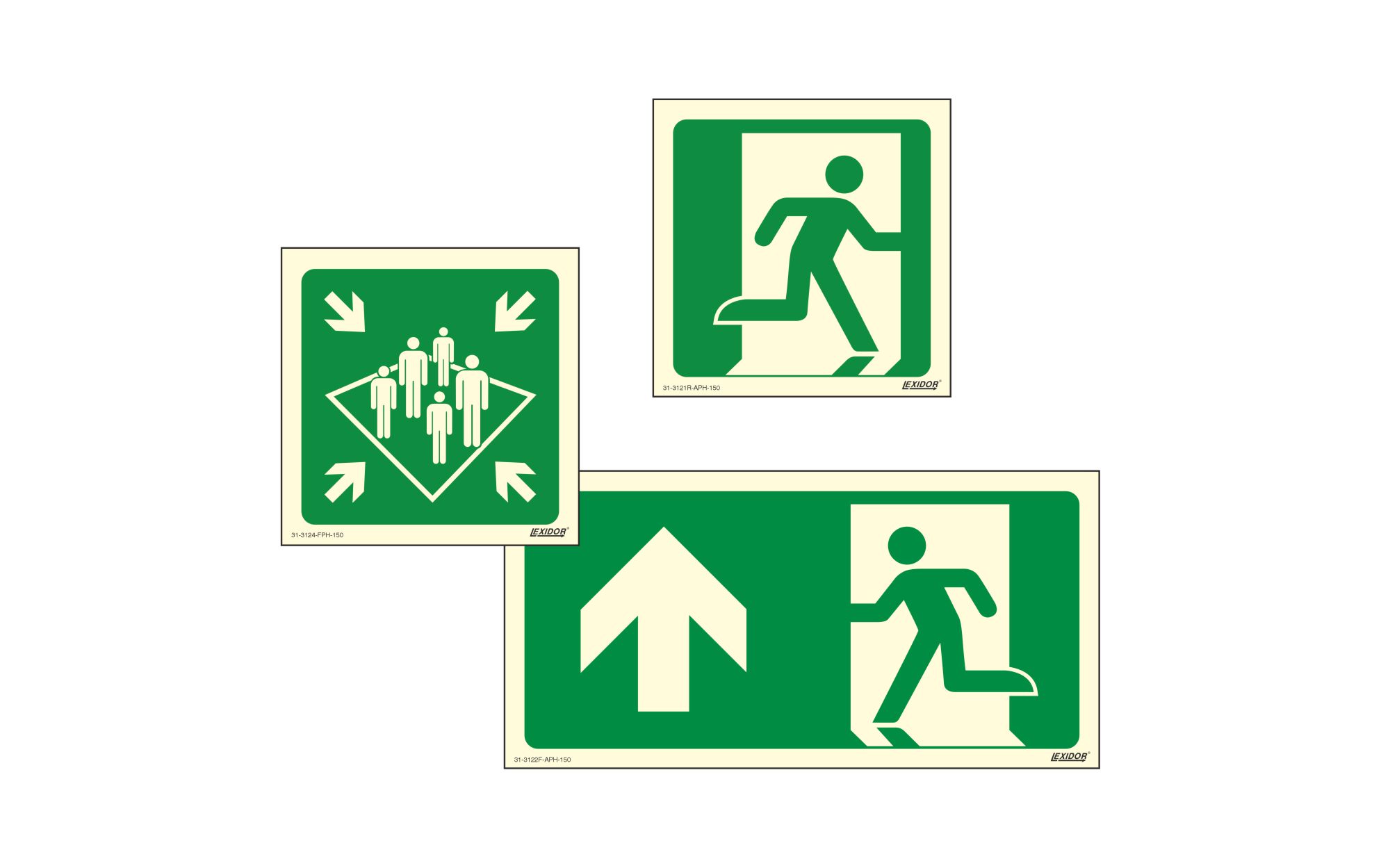 Emergency Evacuation signs