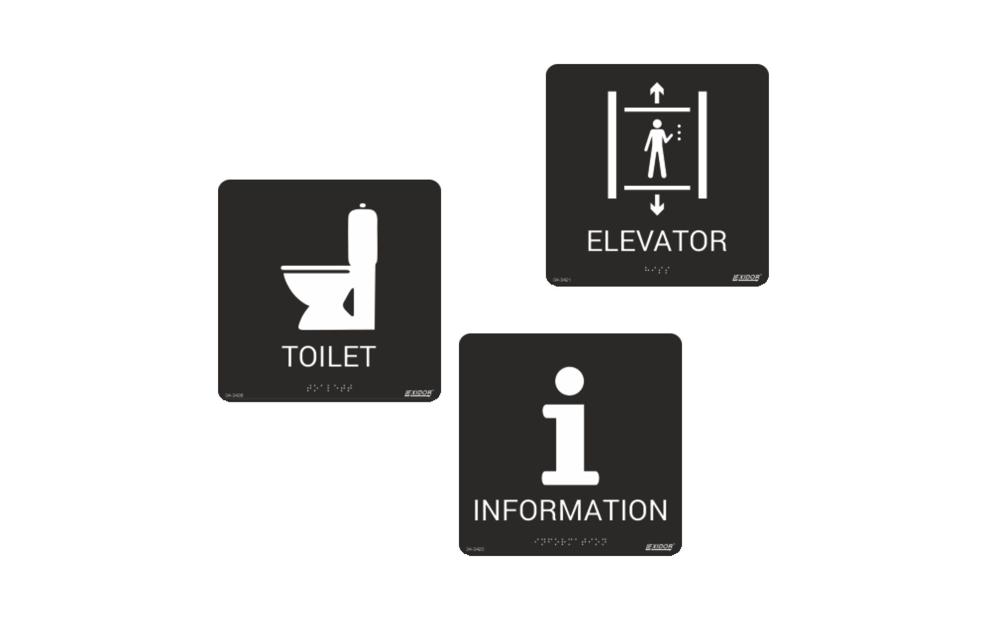 Braille/Tactile signs