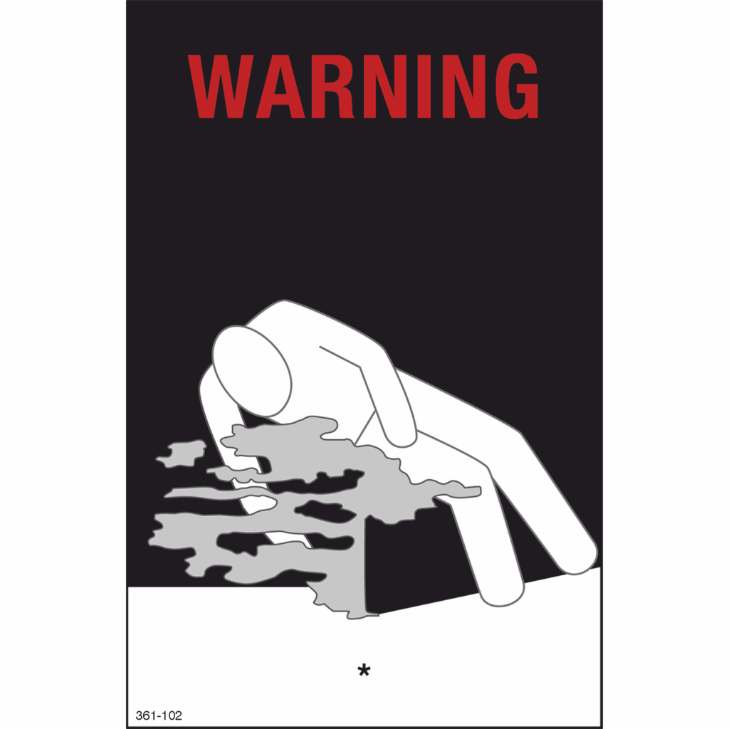 Coolant / Conditioning Warning Mark for Cargo Transport Unit
