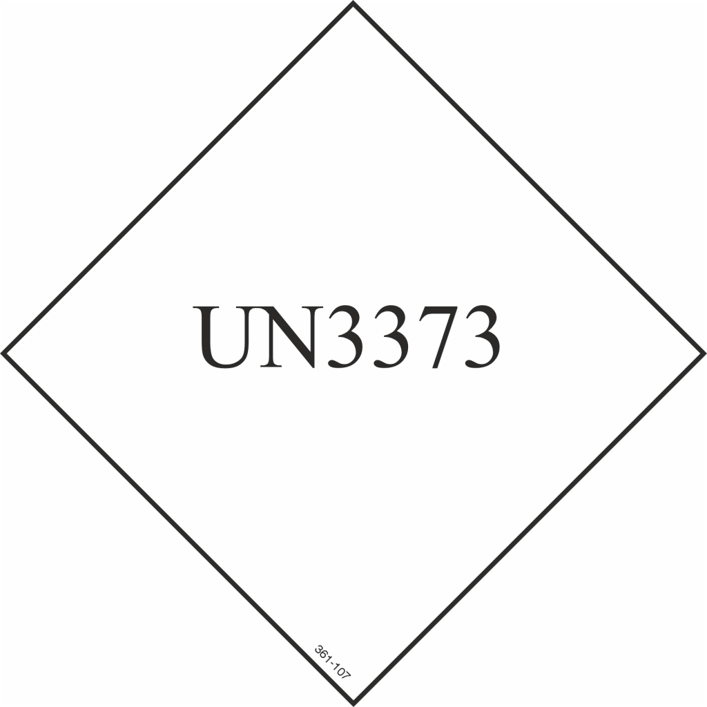 Label for Biological Substance Category B (UN 3373)