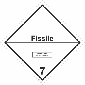 Class 7 Radioactive Material - Fissile Material