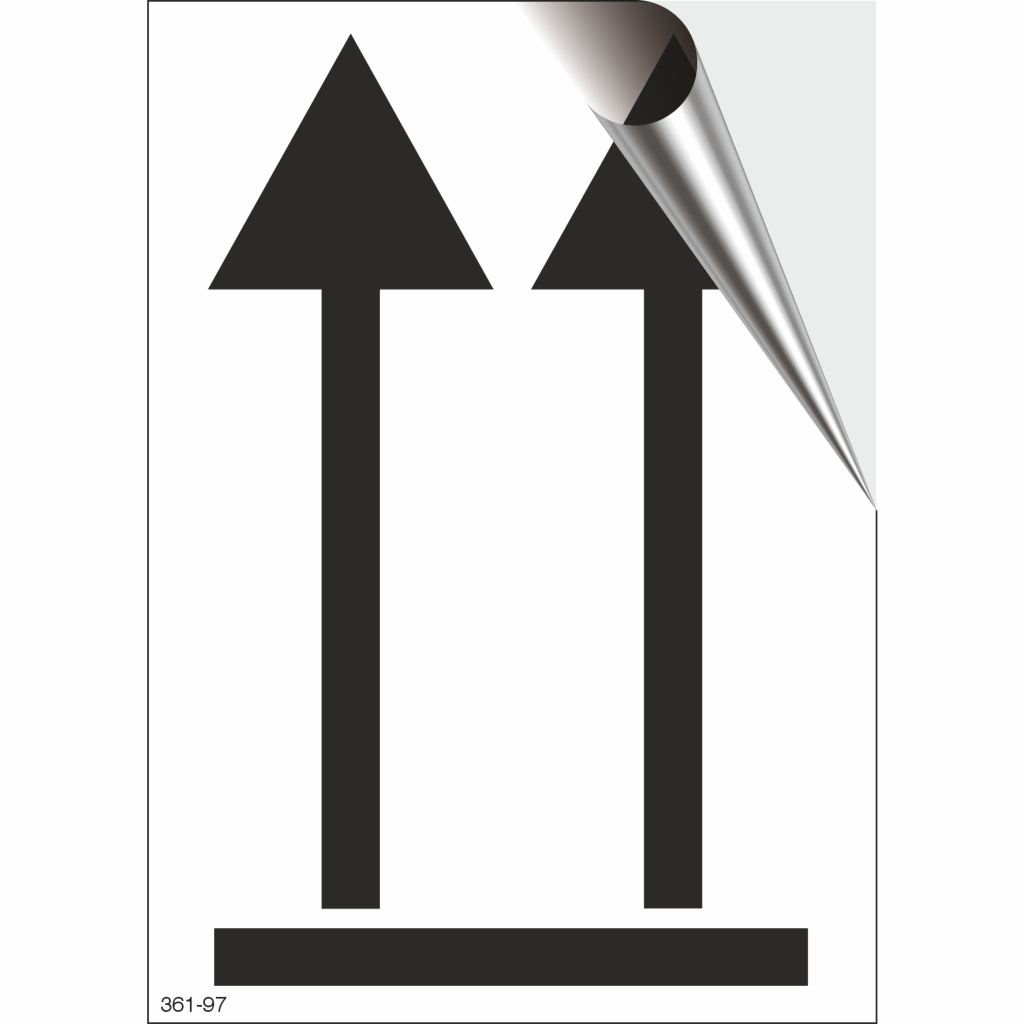 Black Direction Arrows for Goods 10 pcs