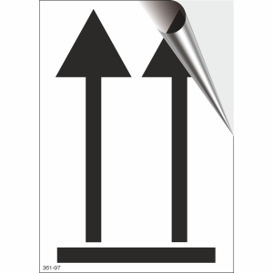 Black Direction Arrows for Goods 10 pcs