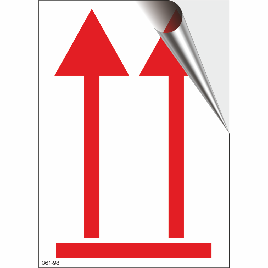 Red Direction Arrows for Goods 10 pcs