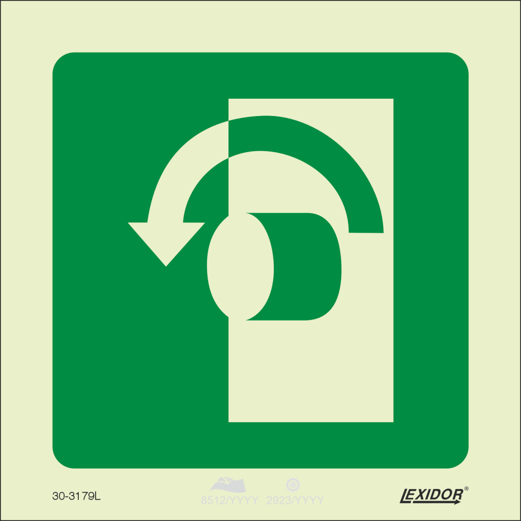 Door Instr. Turn Clockwise