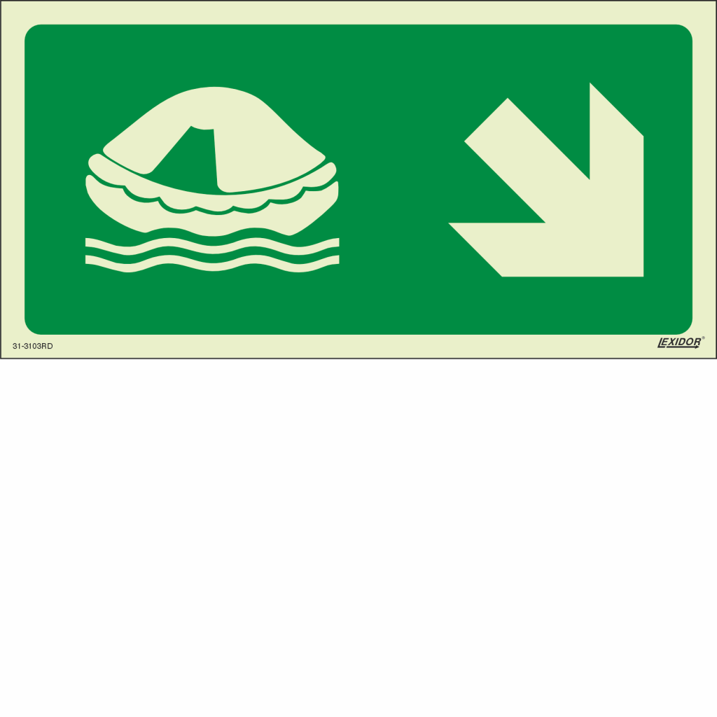 Liferaft Right Down