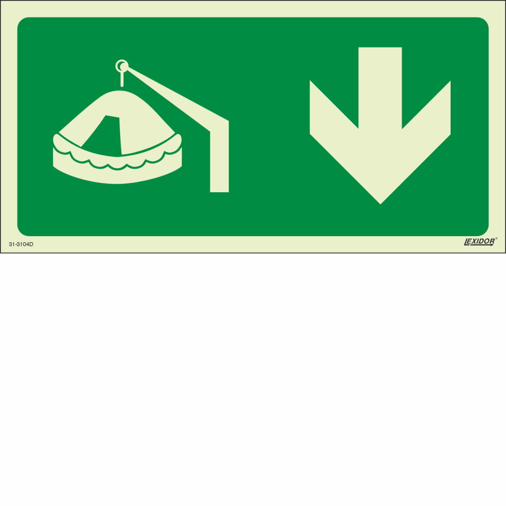 Davit-Launched Liferaft Down