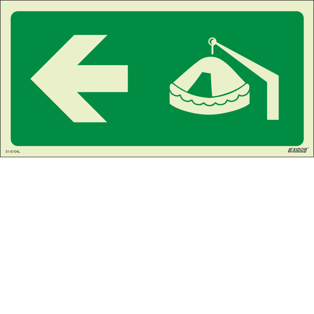 Davit-Launched Liferaft Left