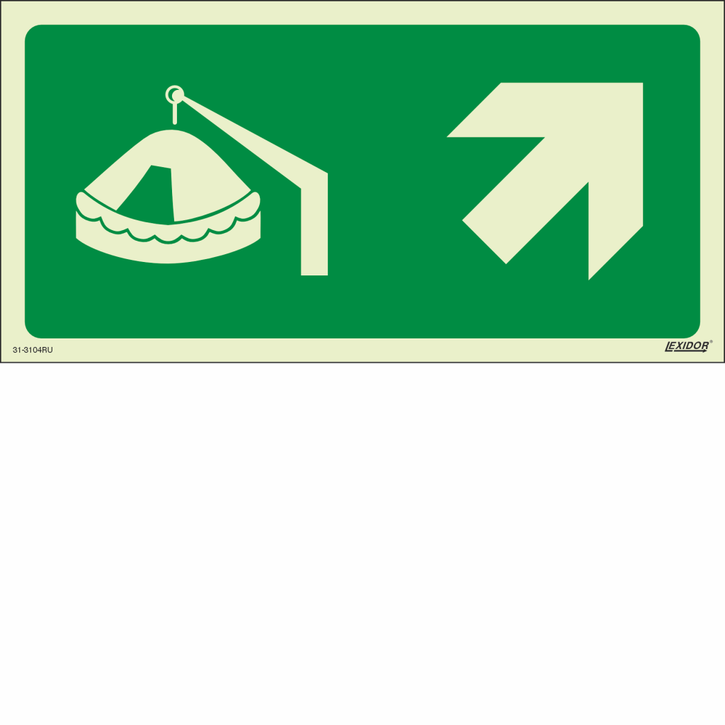 Davit-Launched Liferaft Right Up
