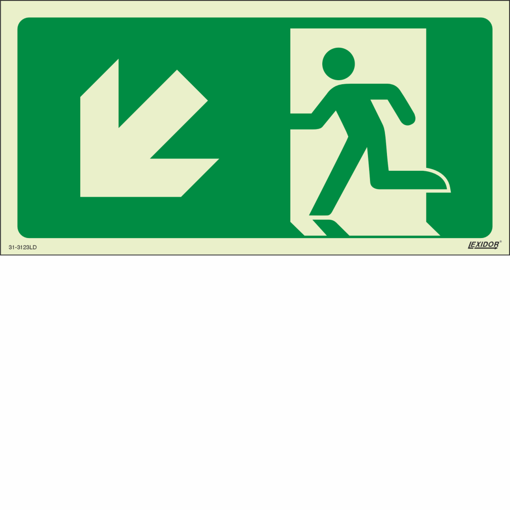 Emergency Exit Left Down