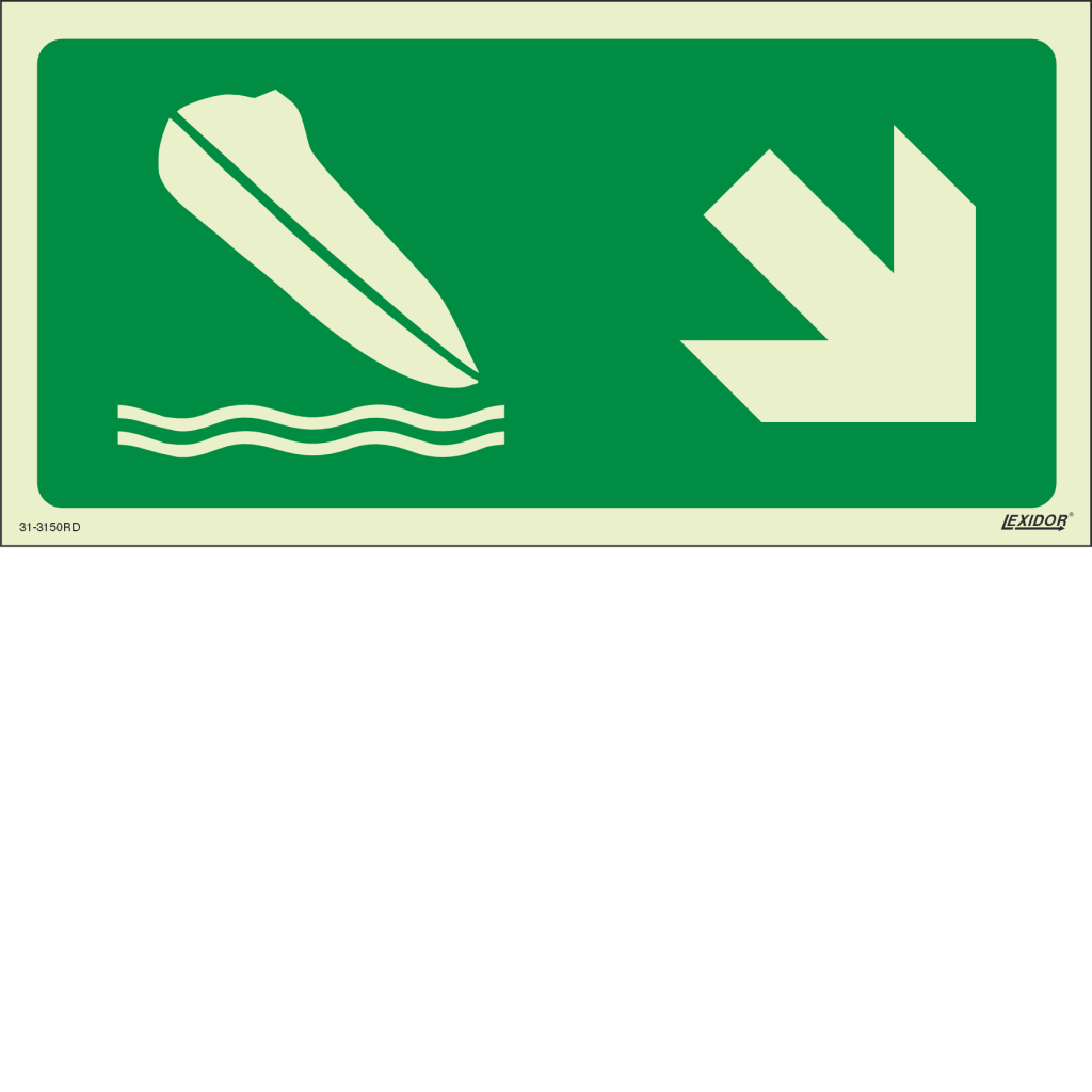 Free Fall Lifeboat Right Down