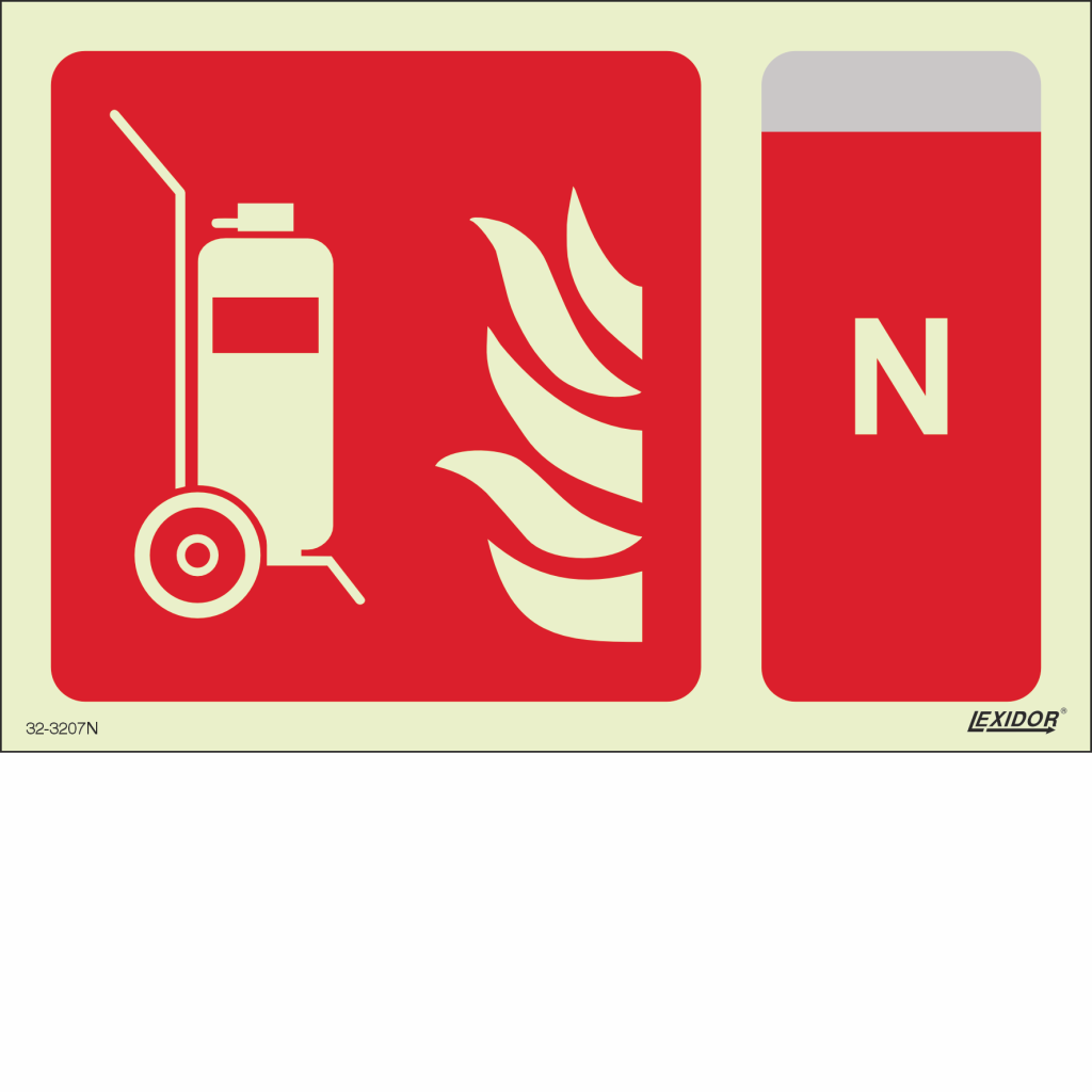 Wheeled Fire Extinguisher, Nitrogen