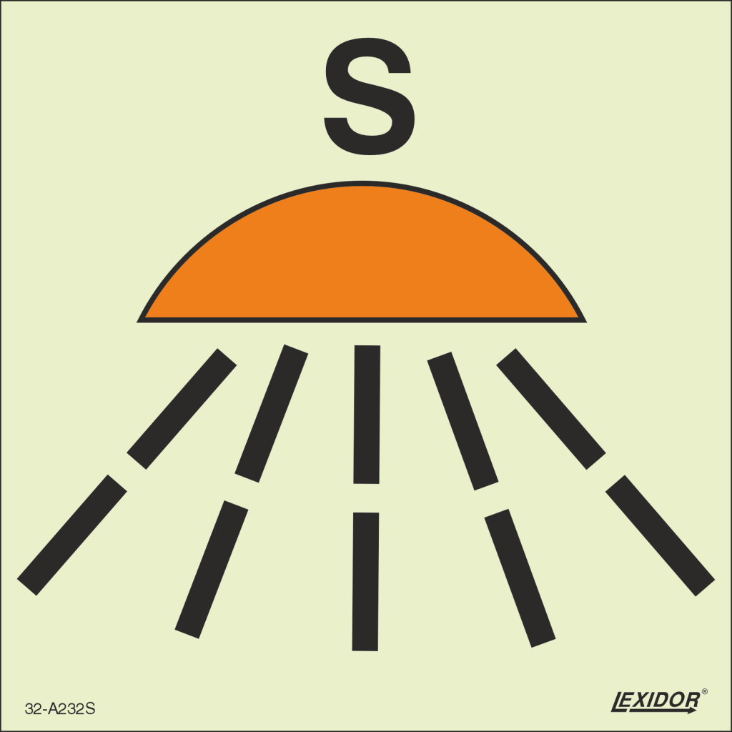Space Protected by a Sprinkler or High Pressure Fire-Extinguishing System