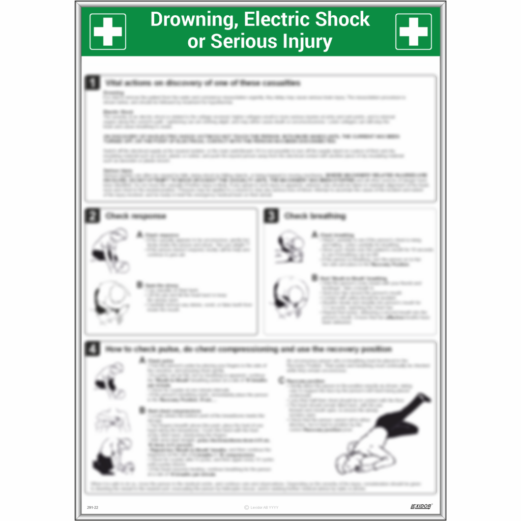 Drowning, Electric Shock or Serious Injury