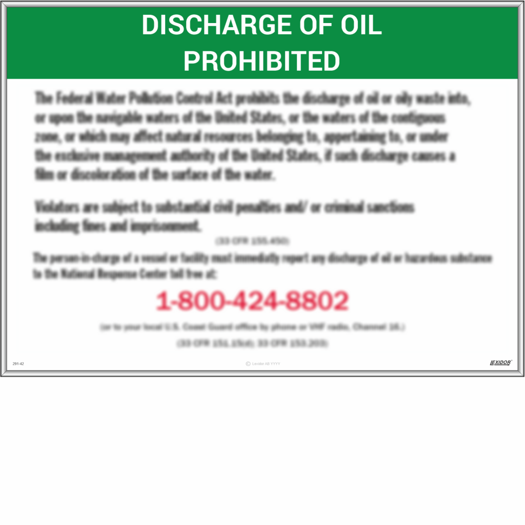 Discharge of Oil Prohibited