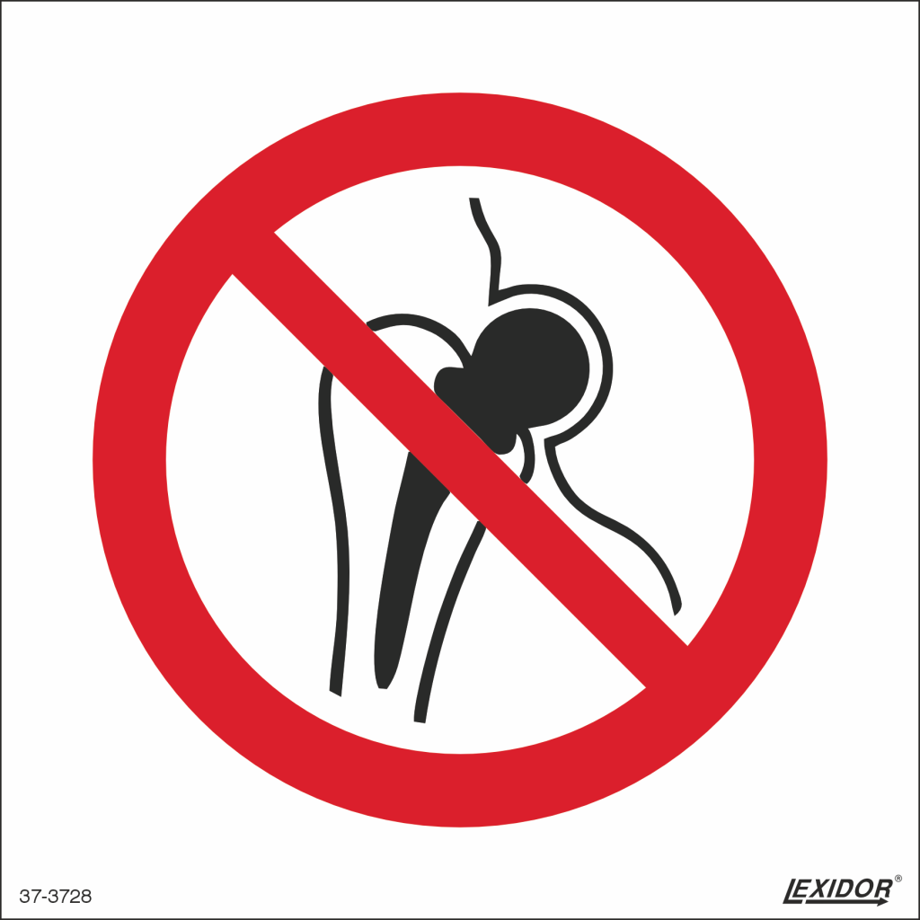 No Access for People with Metallic Implants