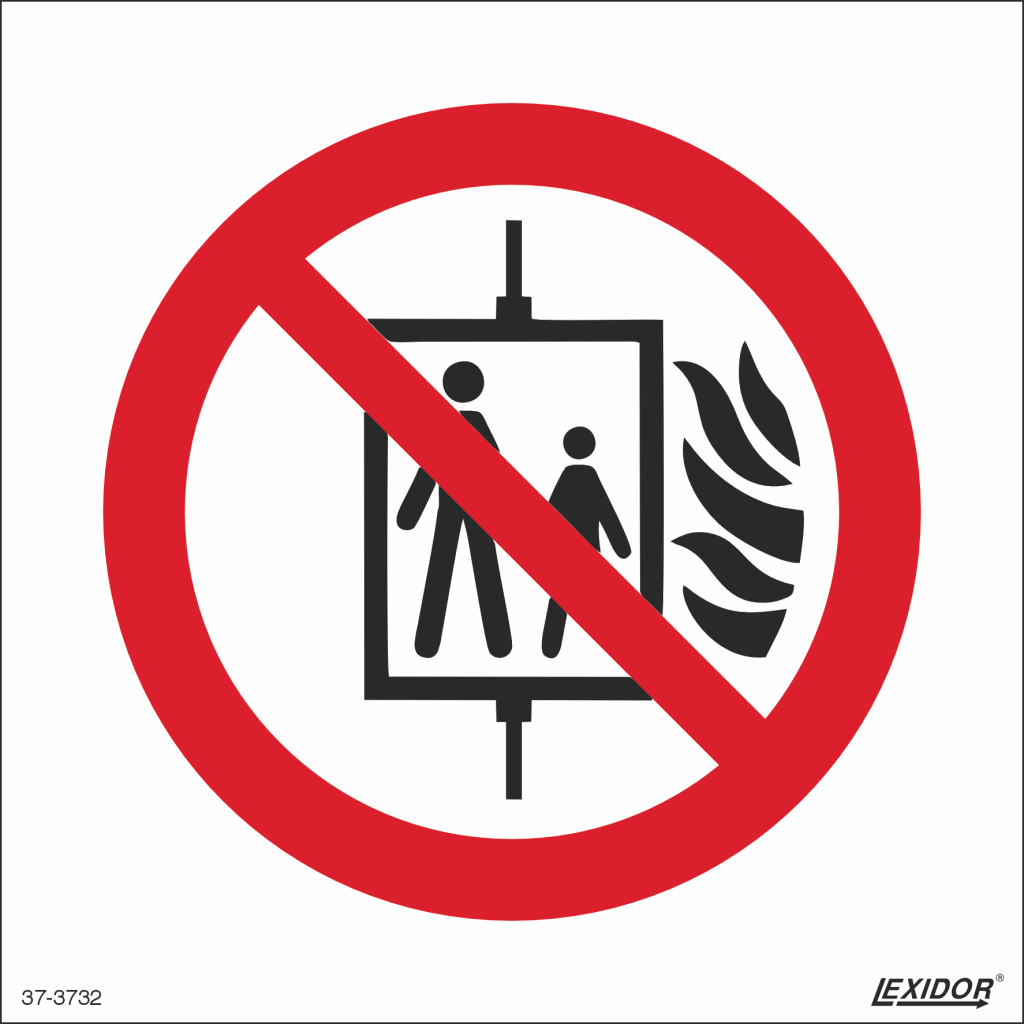 Do Not Use Lift In the Event of Fire