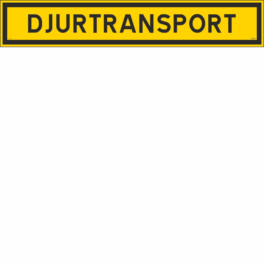 Reflector Sign With Animal Transport