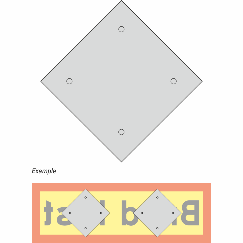 IMDG Sign Bracket