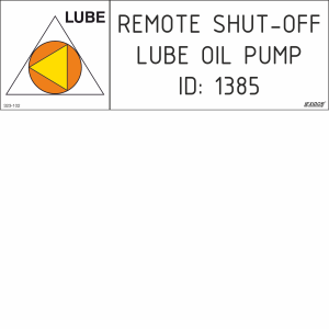 Remote Control Shut-off Lub. Pump