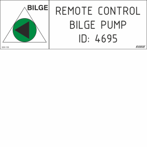 Remote Control Bilge Pump