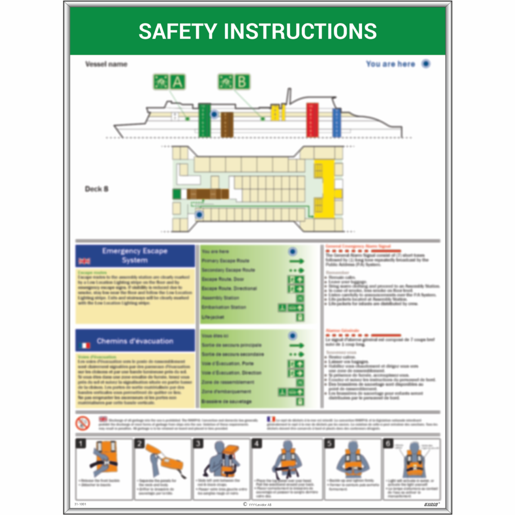Emergency Escape Plan (Passenger Cabins)